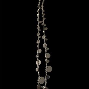 Lia Sophia Silver Disc Necklace